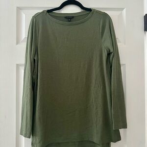 Banana Republic Forest Green Long Sleeve Lightweight Sweater Size Medium